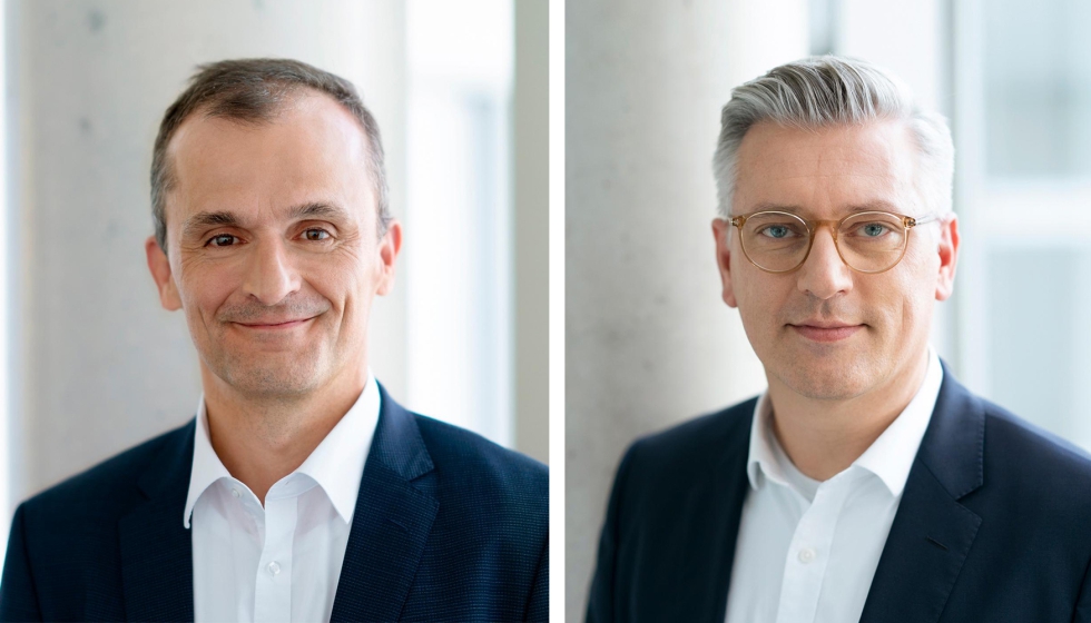 Matthias Zink, CEO Automotive Technologies, izquierda, y Jens Schler, CEO Automotive Aftermarket. Foto: Schaeffler...