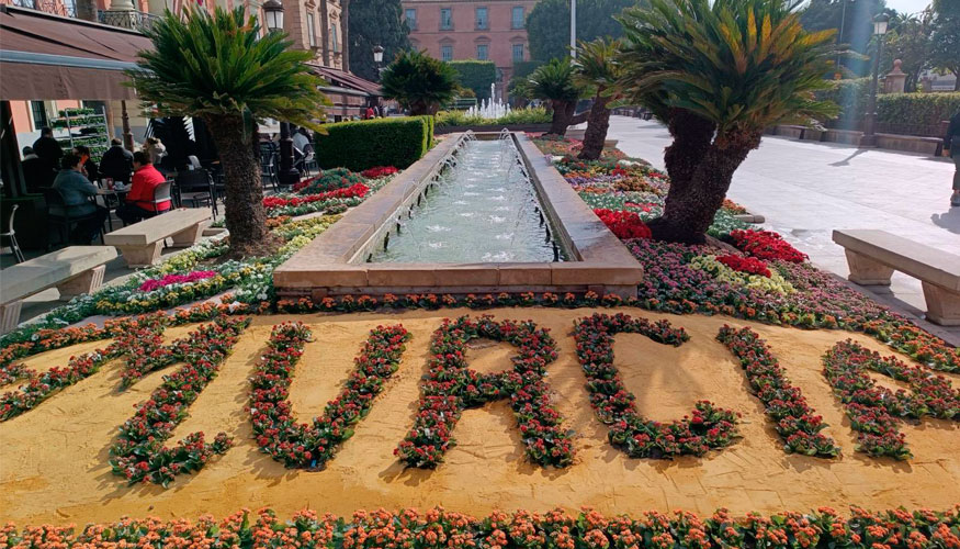Foto de El Ayuntamiento de Murcia planta ms de 100.000 plantas de flor