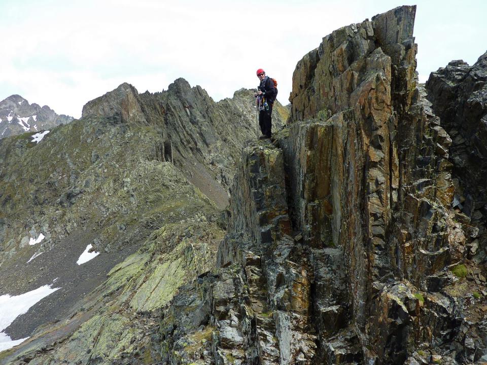 Cresta de la cima al paso de la Forqueta Lameteoqueviene