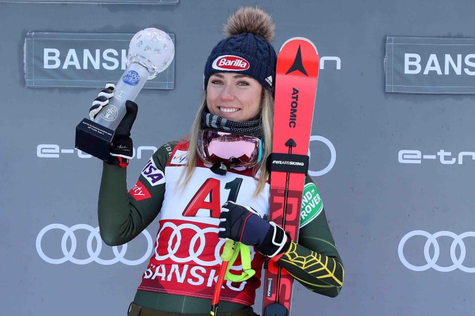 Mikaela Shiffrin tras en Bansko