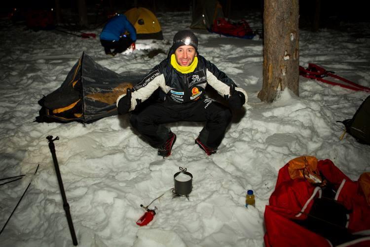 Joel Jaile en la cuenta de Facebook de la Yukon Arctic Ultra