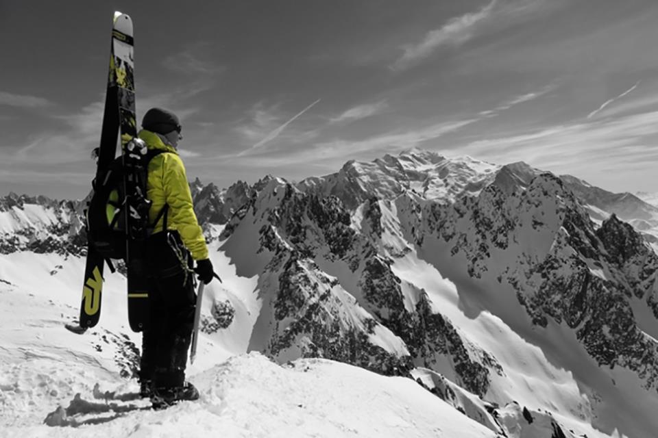 El tcnico de la FMM Valentn Juez en el Mont Blanc