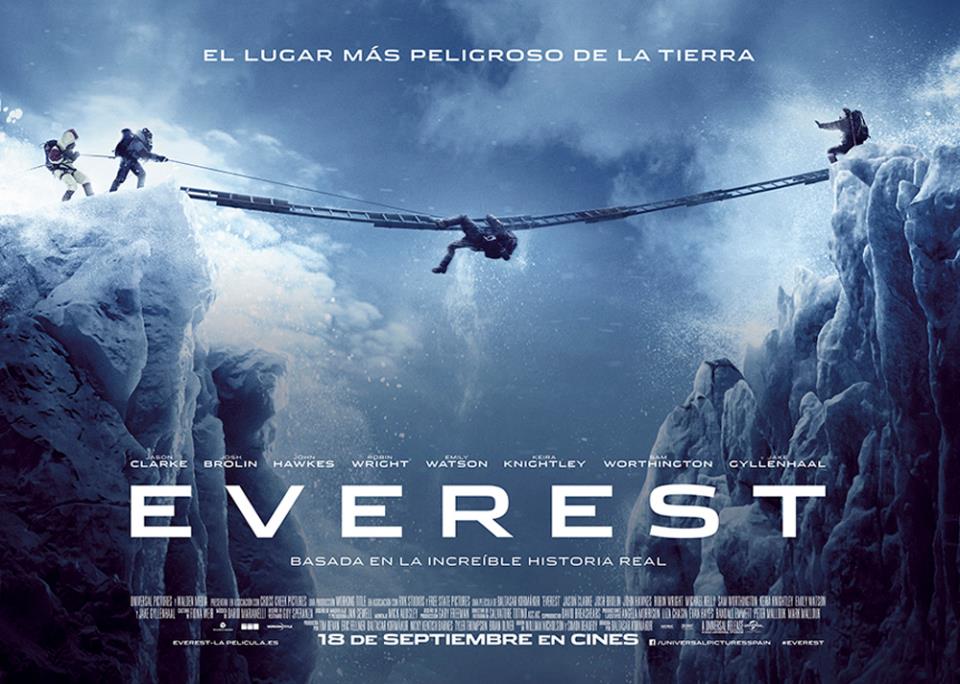 Cartel oficial de la pelcula 'Everest'. Universal Pictures