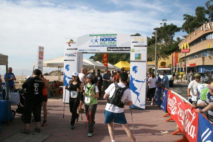 Imagen de la lnea de meta de las Champion Series celebradas en Lloret de Mar el ao pasado (FOTO: nordicwalkingseries...