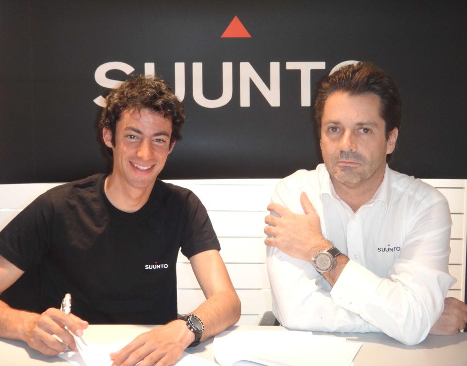 Kilian Jornet y Alvaro Camn, Bussines Director Suunto EMEA