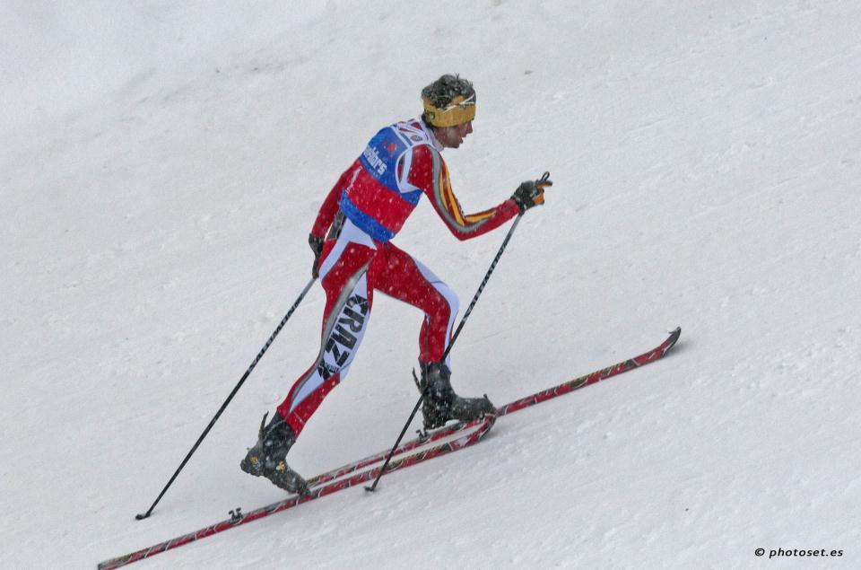 Kilian Jornet durante la prueba de Port Ain (FOTO: Toni Grases/www.photoset.es)