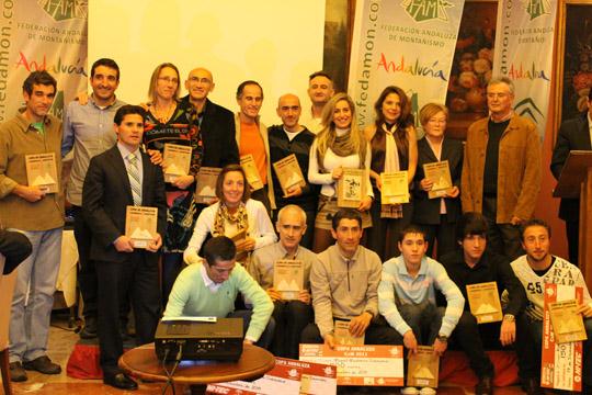 Foto de los premiados (Federación Andaluza de Montaña) Foto de los premiados (Federación Andaluza de Montaña)