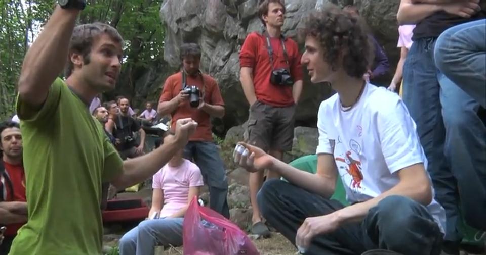 Chris Sharma y Adam Ondra en la edicin del ao pasado