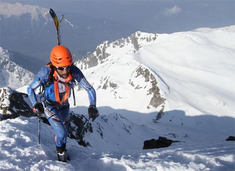 Idris Hirsch en la Pierra Menta FFME