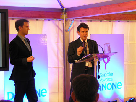 Antoni Bandrs, director de Produccin Lctea de Danone Espaa, durante el acto de entrega de los galardones