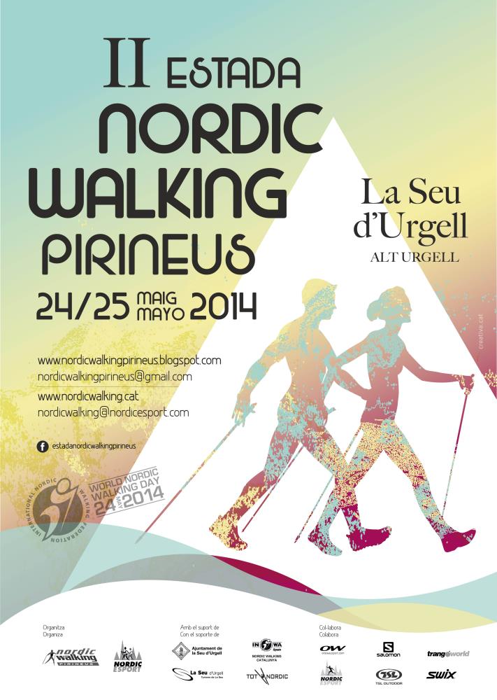 Cartel de la &quote;2a Estada Nordic Walking Pirineus&quote;