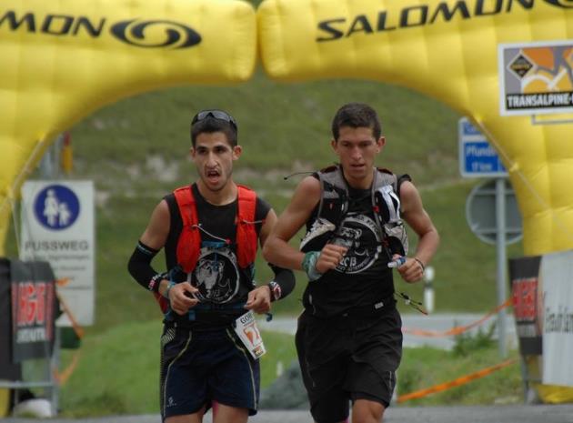 Pablo Villa y Manuel Merillas en la Transalpine Run de 2013 Transalpine