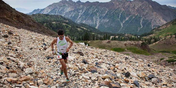 Sage Canaday en su victoria en la Speedgoat 2014  skyrunning.com