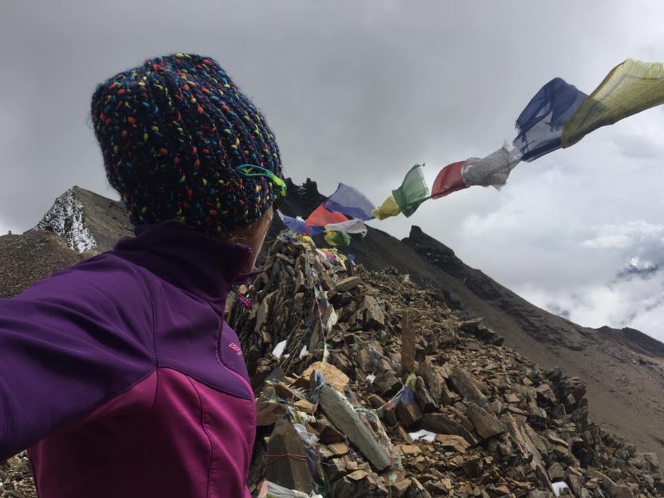 Nria Picas en el Kang-la Pass (5.320 m) en su ltimo viaje a Nepal Facebook: Nria Picas