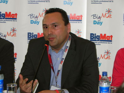 Matteo Camellini, durante su intervencin en la rueda de prensa del BigMat Day