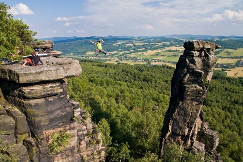 Slackline en Tisa (Repblica Checa)