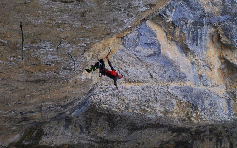 Manu Cordova en una sesin de Dry Tooling (FOTO: FAM)