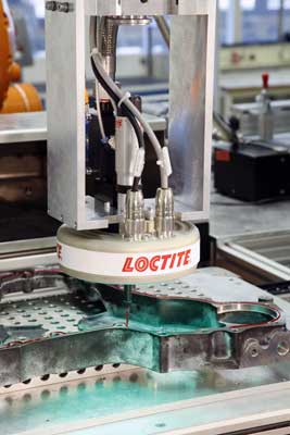 La aplicacin industrial de los adhesivos se lleva a cabo manualmente, semiautomticamente o automticamente, por medio de robots...