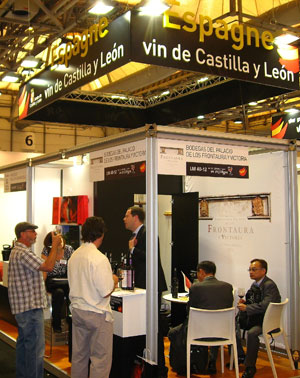 Imagen del stand de los vinos de Castilla y Len en Vinexpo (Burdeos)