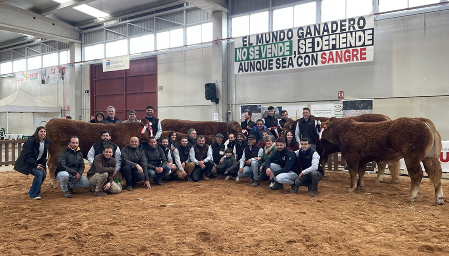 Foto de familia de los participantes en el Concurso de Limusn de Castilla y Len