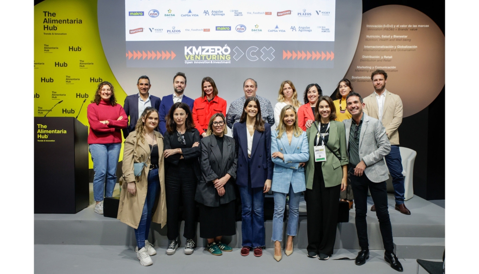 Representantes de las compaas integrantes de la 3 edicin de KM ZERO Venturing junto al equipo de KM ZERO Food Innovation Hub...