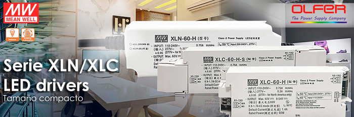 Series XLN/XLC: LED drivers de tamao compacto