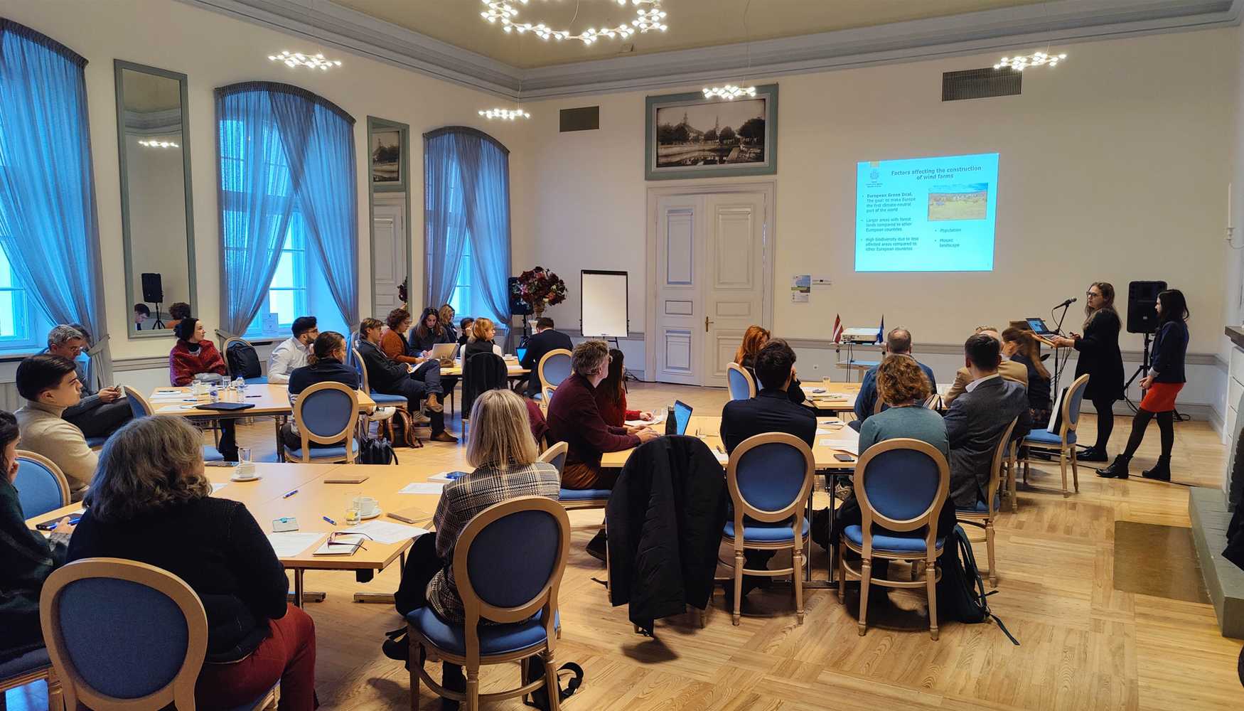 Participantes en el ltimo taller interregional del proyecto BioWind que se celebr en Letonia