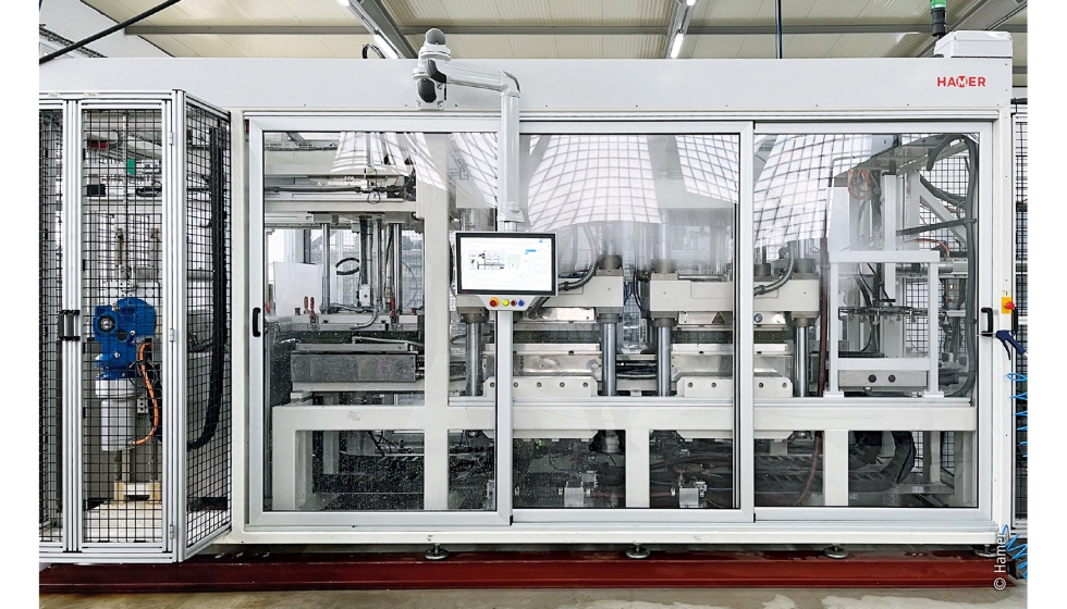 Hamer ha desarrollado la HP96, una termoformadora para envases sostenibles a base de celulosa reciclable. Foto: Hamer