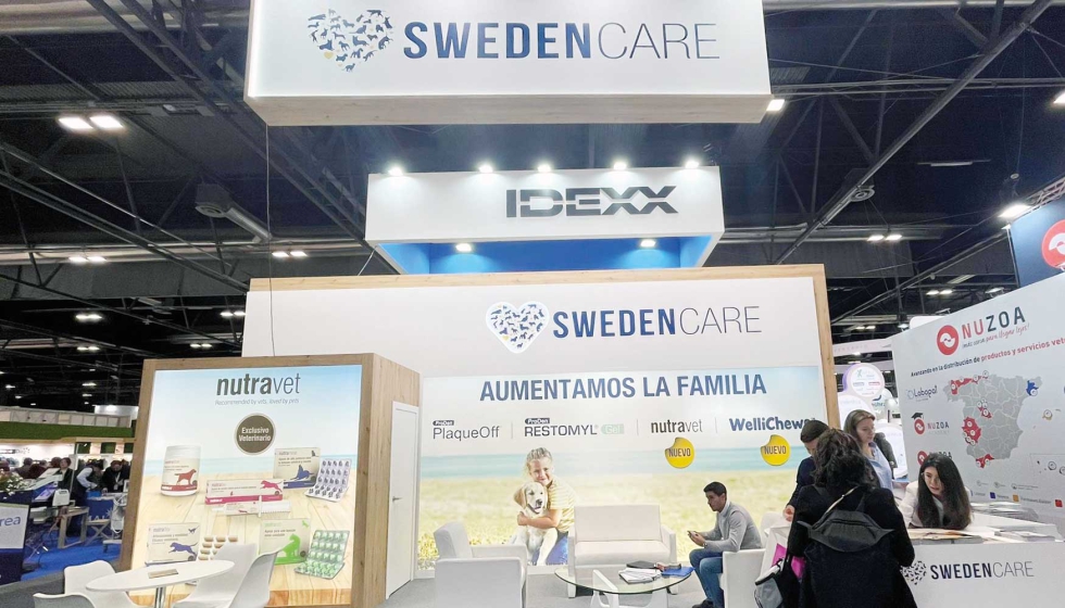 Swedencare centr su oferta expositiva a sus productos Proden PlaqueOff, entre otros