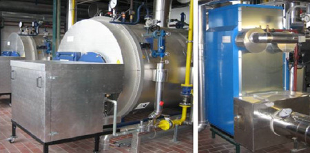 Caldera de vapor de Loos con intercambiadores de calor con valor calorfico de acero especial secundarios en la clnica Itzehoe...