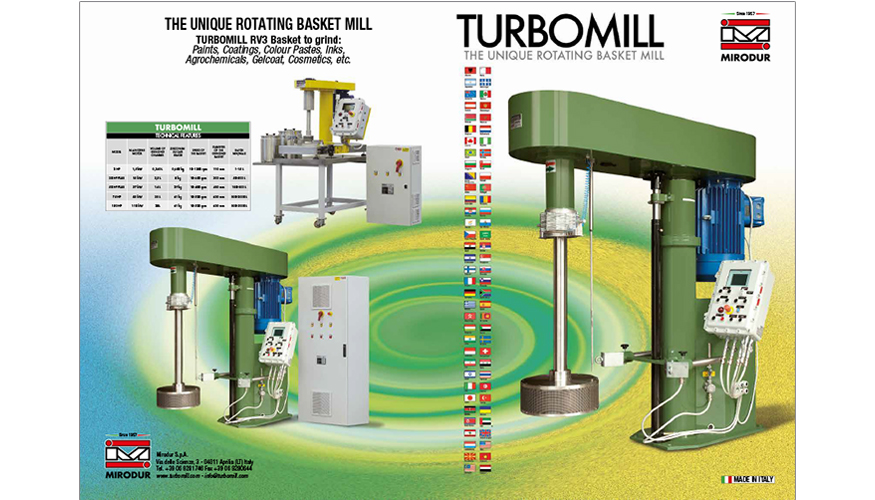 Foto de Mirodur presenta el molino de inmersin Turbomill con cesta rotatoria