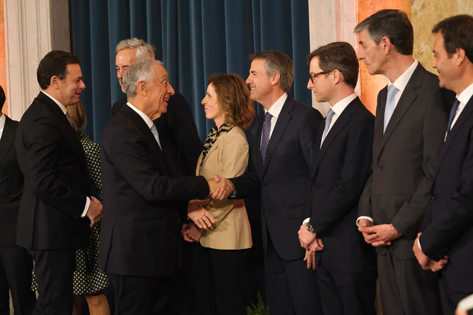 Tomada de posse dos secretrios de Estado decorreu no Palcio Nacional da Ajuda. 5 de abril de 2024...