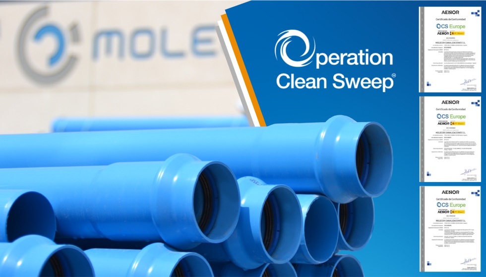 Todas las plantas de fabricacin de Molecor en Espaa estn adheridas al programa Operation Clean Sweep (OCS) desde el ao 2020...
