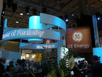 Stand de General Electric en la Fiera de Miln, que se celebr del 7 al 9 de junio