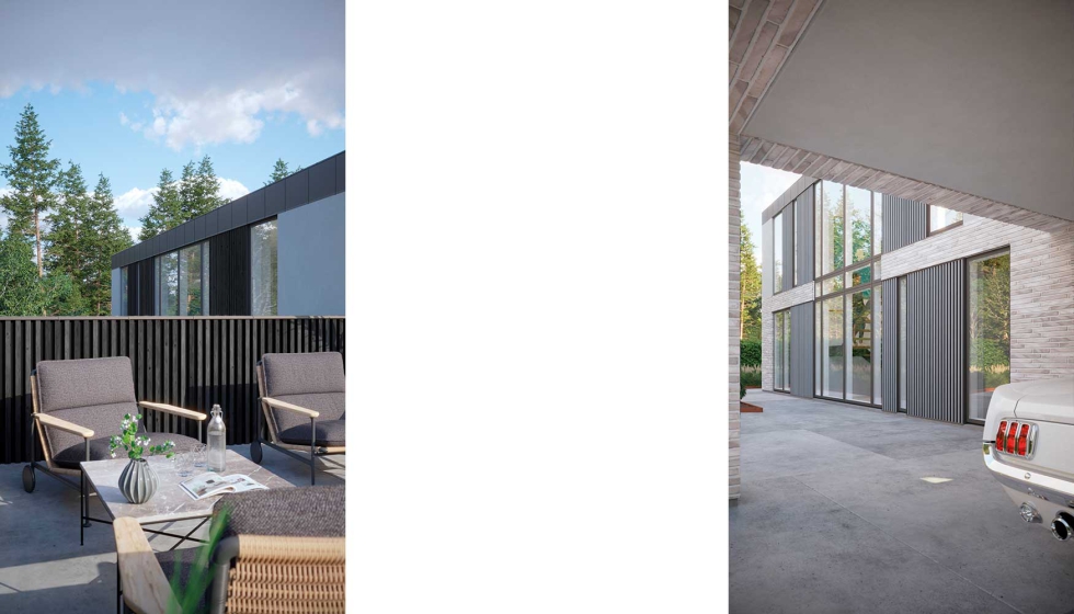 Los paneles de AluWood destacan por su versatilidad para todo tipo de instalaciones en exterior