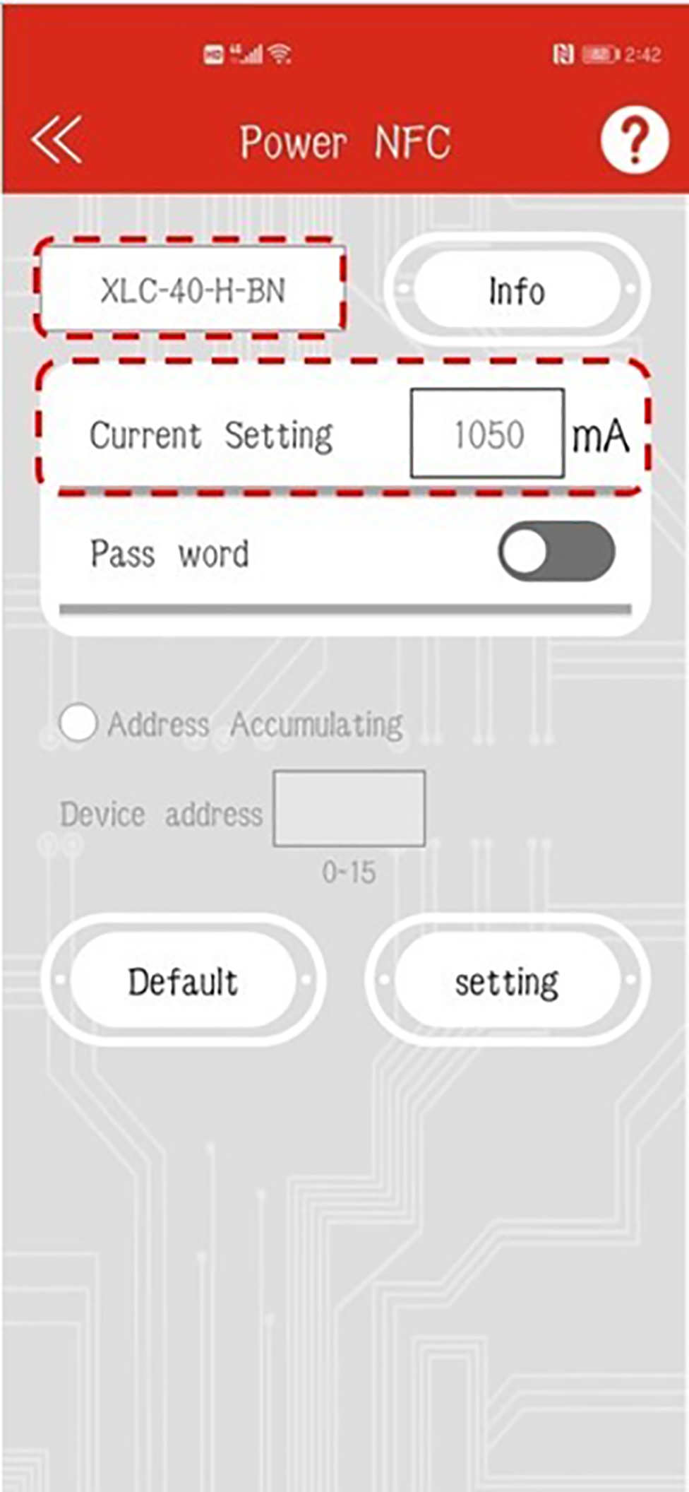 Figura 2. Interfaz NFC