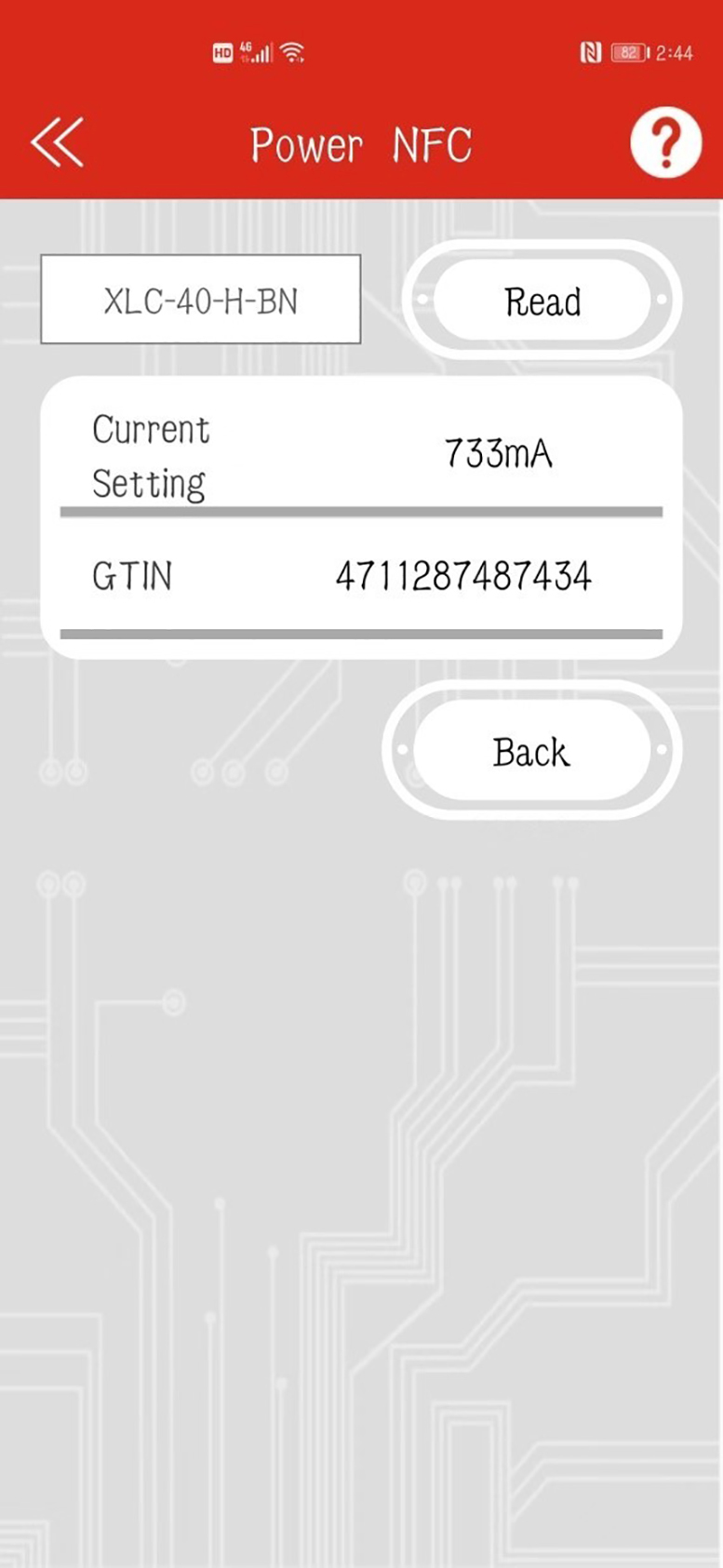 Figura 4. Informacin sobre la configuracin actual