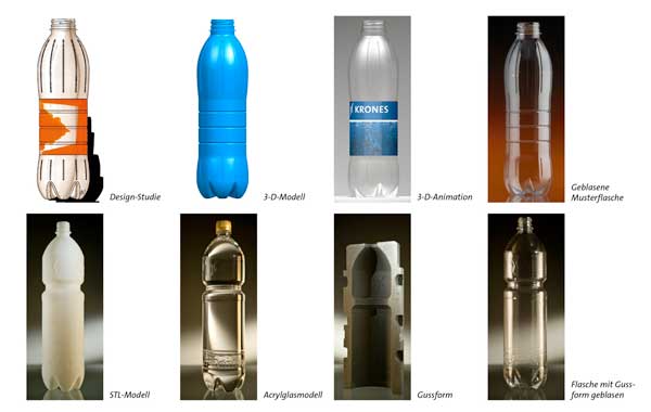 Ver  tocar  usar: las diferentes visualizaciones permiten experimentar todas las caractersticas del diseo y de la futura botella...
