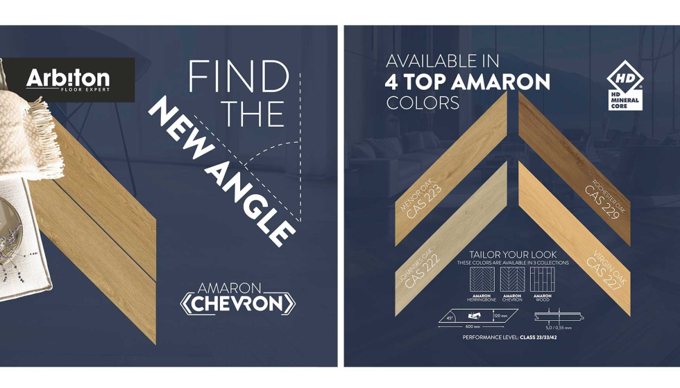 Amaron Chevron es la otra gran novedad de Decora en Maderalia 2024
