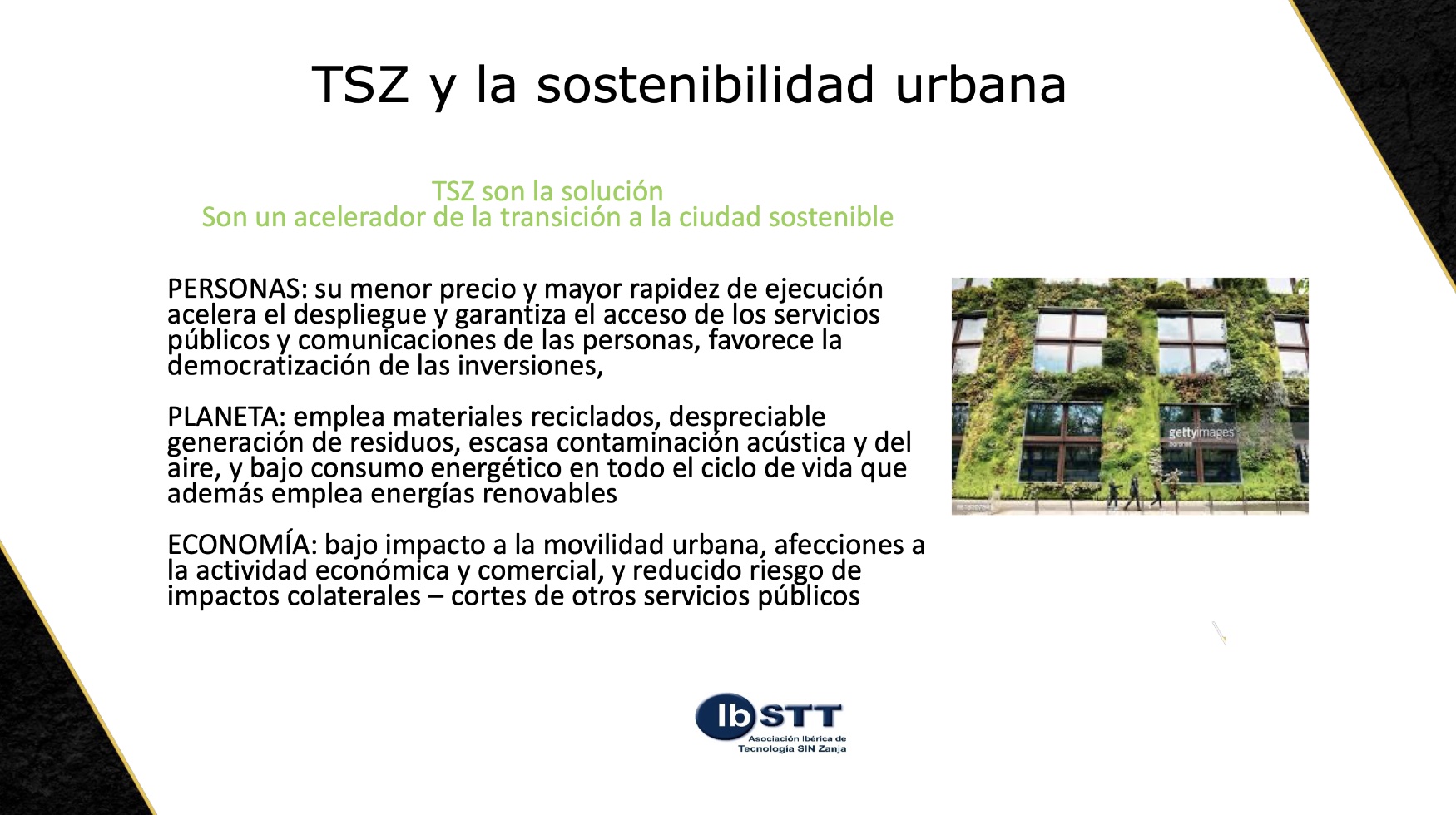 Cmo pueden contribuir las TSZ a la sostenibilidad urbana, segn IbSTT