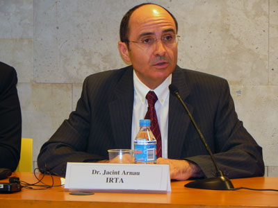 Jacint Arnau, scientific director of Futural, during the press conference