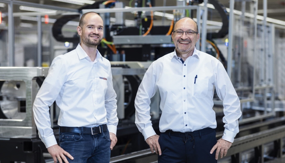 Dominik Knopp y Michael Brstecher se han comprometido con pasin a hacer despegar los motores elctricos ms avanzados. Foto: Franke GmbH...