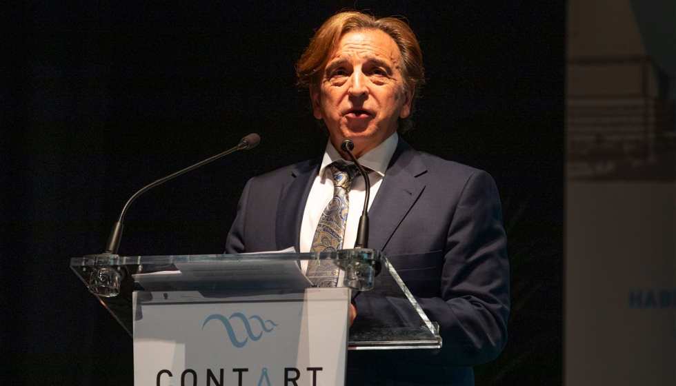 Alfredo Sanz en su discurso en la Convencin Internacional de Arquitectura Tcnica 2024