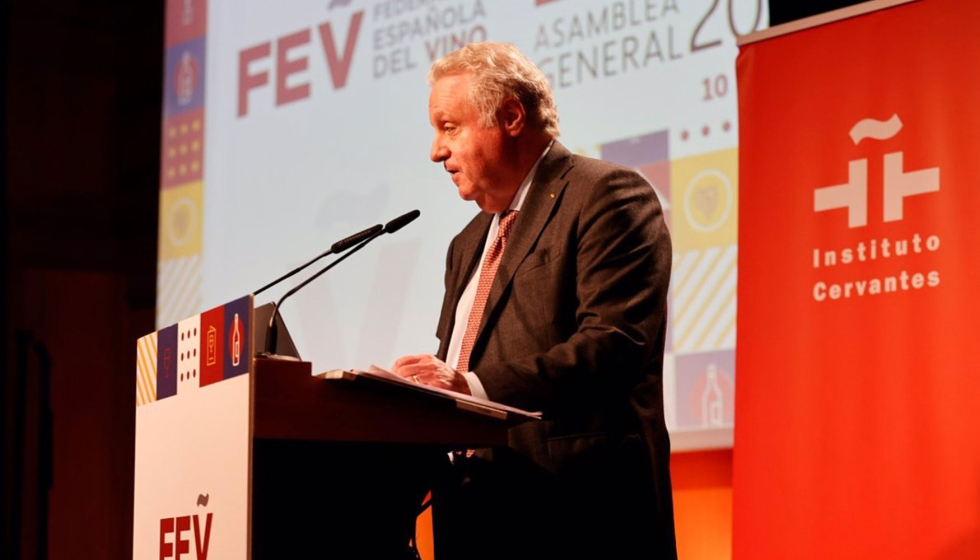 Ferrer en su primera intervencin como nuevo presidente de la FEV