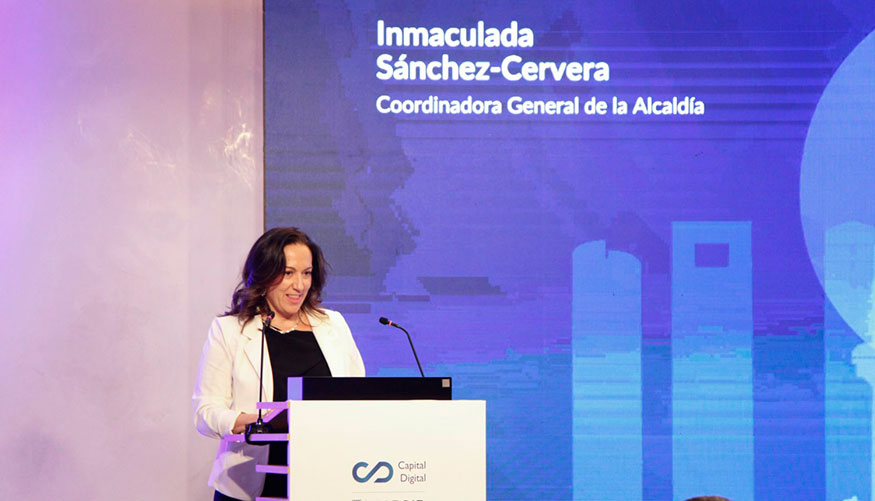 La coordinadora general de Alcalda, Inmaculada Snchez-Cervera...