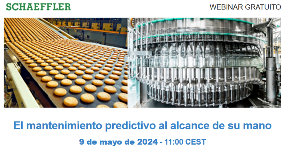 Picture of Las ventajas del mantenimiento predictivo en la industria alimentaria protagonizan un nuevo webinar de Schaeffler