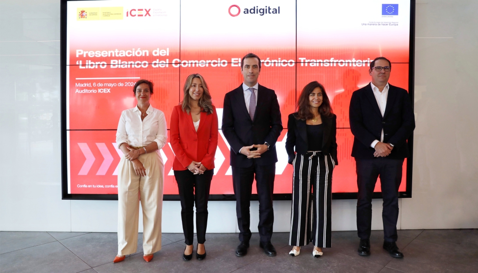 La consejera delegada de ICEX, Elisa Carbonell; la secretaria de Estado de Comercio, Xiana Mndez; el ministro de Economa, Comercio y Empresa...