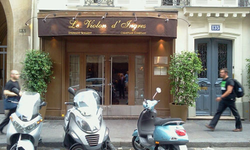 El restaurante Le Violon d'Ingres, en Pars, donde se celebraron los actos de promocin del jamn serrano