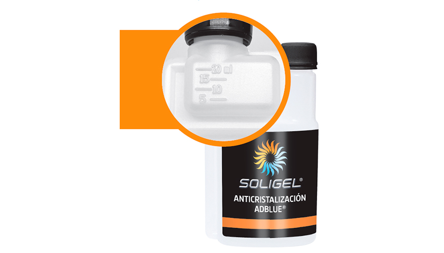 Una caracterstica distintiva del nuevo Anticrystal Blue es la disponibilidad de envases que permiten una dosificacin precisa...