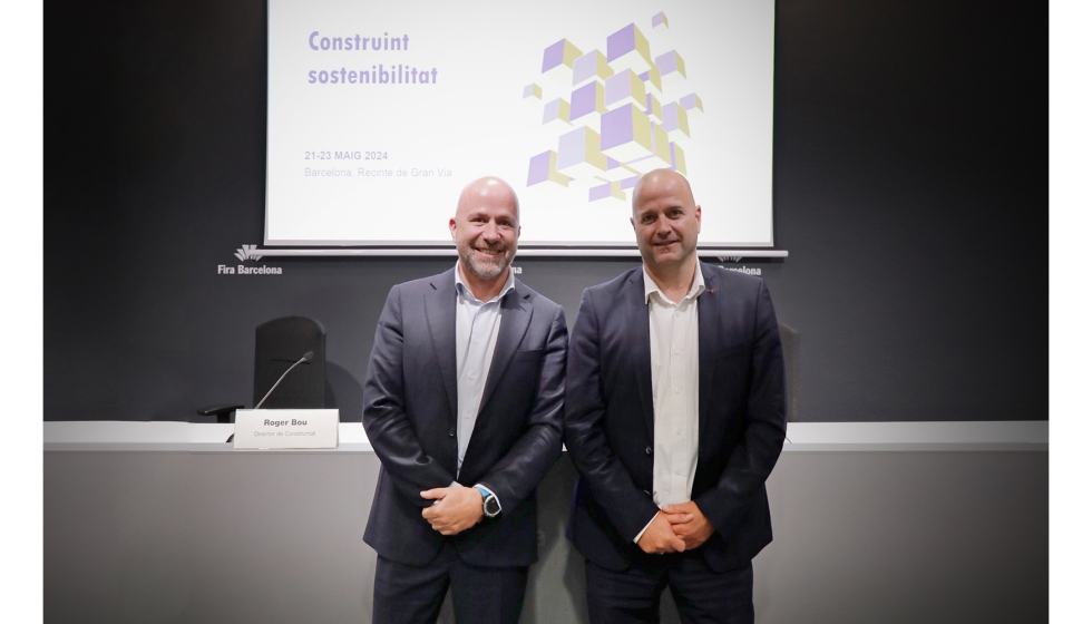 Roger Bou e Xavier Vilajoana, diretor e presidente, respetivamente, da Construmat
